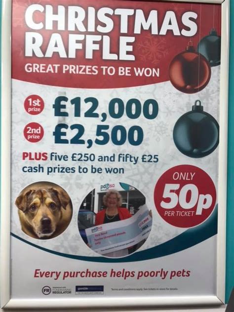 pdsa christmas raffle.